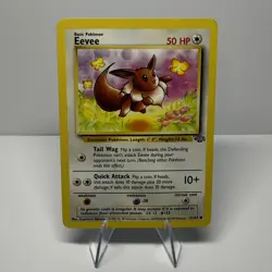Eevee 51/64 Jungle Unlimited Common Vintage WOTC Pokemon TCG LP - Image 1