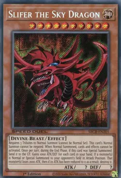 Yugioh! LP Slifer the Sky Dragon - SBCB-EN201 - Secret Rare - 1st Edition Lightl - Image 1