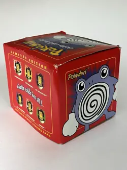 1999 Sealed Pokemon POLIWHIRL Burger King 23k Gold Plated Card Pokeball in Box - Image 2