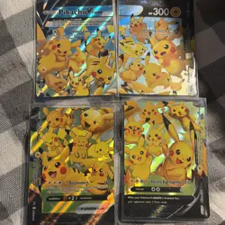 Pikachu V-Union [Set of 4] SWSH: Sword & Shield Promo Cards Holo - Image 1