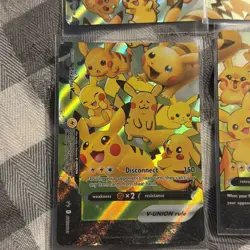 Pikachu V-Union [Set of 4] SWSH: Sword & Shield Promo Cards Holo - Image 5