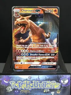 Pokemon Card Charizard GX SM195 Detective Pikachu Black Star Promo Played - Image 1