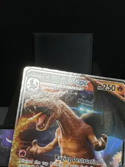 Pokemon Card Charizard GX SM195 Detective Pikachu Black Star Promo Played - Image 3