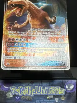 Pokemon Card Charizard GX SM195 Detective Pikachu Black Star Promo Played - Image 5