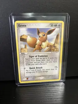 Pokemon TCG Eevee Card 63/100 Sandstorm Regular Non Holo - Image 1