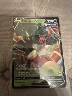 Rillaboom V - SWSH Fusion Strike 022/264 - Half-Art Rare Pokemon Card - Image 1