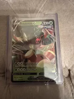 Rillaboom V - SWSH Fusion Strike 022/264 - Half-Art Rare Pokemon Card - Image 3