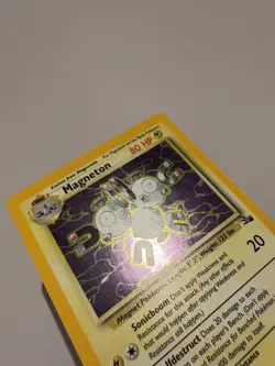 Pokemon TCG Magneton Fossil Holo Card 11/62 Unlimited Holo Rare NM/MINT - Image 4