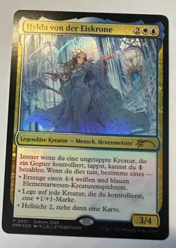 MTG Foil Dokomi 2025 Promo Hylda of the Frozen Crown (NM) GERMAN!! - Image 1