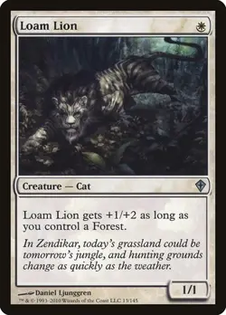 Loam Lion 13 MTG NM Worldwake - Image 1