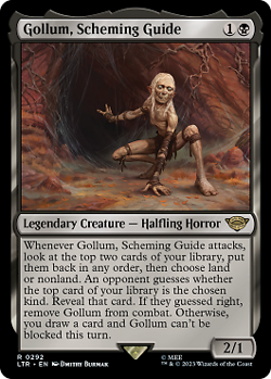 Magic MTG - Gollum, Scheming Guide - MINT/NMINT - EN - Image 1