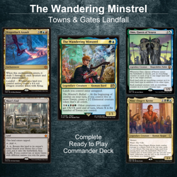 The Wandering Minstrel Magic Gathering Commander Final Fantasy Gate Landfall EDH - Image 1