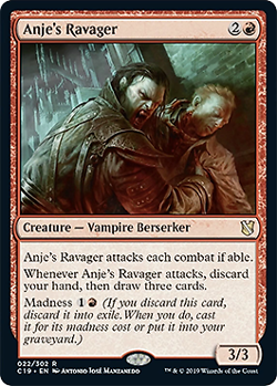 Magic MTG - Anje's Ravager - Commander 2019 - MINT/NMINT - EN - Image 1