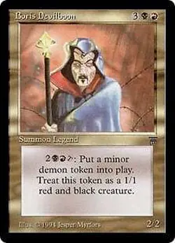 Magic MTG - Boris Devilboon - Legends - PLAYED - EN - Image 1