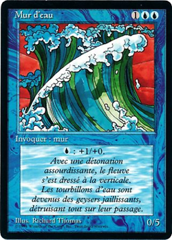 Magic MTG - Mur d'eau - 3eme Ed. BN - PLAYED - FR - Image 1