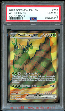 Pokemon Paldea Evolved Wo-Chien ex 232 PSA 10 - Image 1