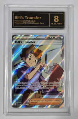 Pokemon Slab: Bill's Transfer - 194/165 - MEW - Graded TCG Near Mint 8 - Image 1