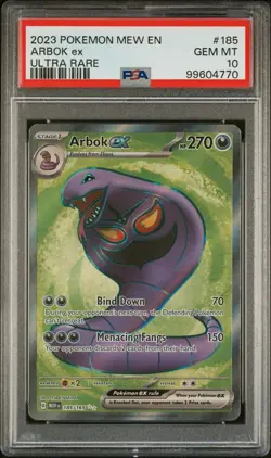 ARBOK EX 185/165- PSA 10 Gem Mint - Pokemon Scarlet & Violet 151 ENGLISH ✅ - Image 1