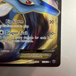 NM-Mint Kingdra-EX - 122/124 - Full Art Ultra Rare Pokemon Fates Collide - Image 3
