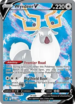 Pokemon TCG Wyrdeer V 180/189 Astral Radiance Full Art Ultra Rare Holo - Image 1
