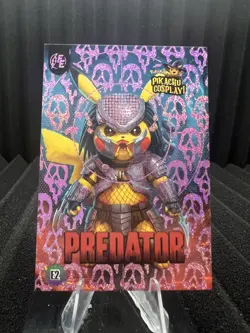 Predator (Pikachu) #E2 - Pink Holo Box Hit Electric Pikachu Cosplay - Pokemon - Image 1