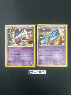 Carte Pokemon Latias 14/30 Latios 13/30 / Deck XY / BE-TBE-EXC FR / Lot 56A - Image 1
