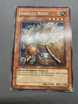 Yu-Gi-Oh! Assault Beast 1st Edition Rare CRMS-EN024 HP - Image 1