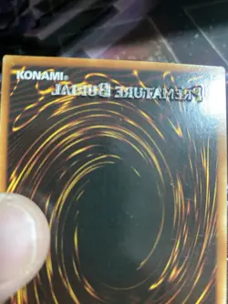 Yugioh Premature Burial PSV Ultra Rare Name Stamp Misprint See Pics! 🔥 - Image 3