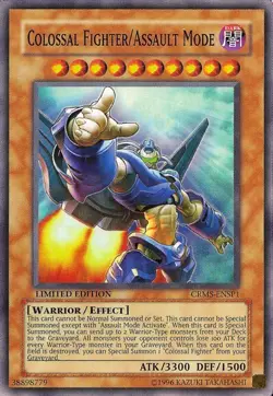 Yugioh! MP Colossal Fighter/Assault Mode - CRMS-EN000 - Secret Rare - 1st Editio - Image 1