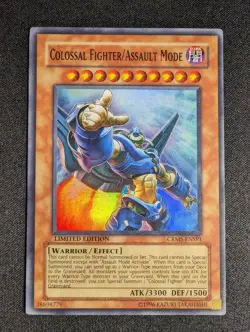 Yugioh - Colossal Fighter/Assault Mode CRMS-ENSP1 Limited Edition Super Rare NM - Image 1