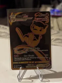 Pokemon Mew VMAX TCG Fusion Strike Secret Rare Card 268/264 Black And Gold - Image 1