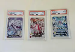 One Piece Card PSA10 Luffy Shanks Buggy 3Cards set PRB02 2025 Japanese - Image 1