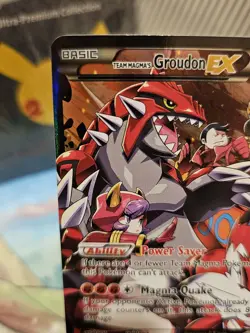 Pokemon TCG Team Magma's Groudon-EX Holofoil Card 15/34 Double Crisis EX/NM - Image 3