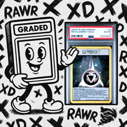 2000 POKEMON NEO GENESIS #19 METAL ENERGY-HOLO PSA 6 Graded Card - Image 1