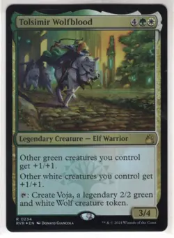 MTG Ravnica Remastered Foil Card #234 Tolsimir Wolfblood - Image 1