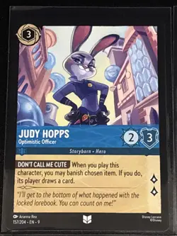 Disney Lorcana Zootopia Theme 8 Card Lot Judy Hopps/Nick Wilde/Gazelle/Jumbo Pop - Image 2