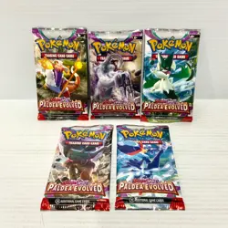Paldea Evolved Art Set 5x Booster Packs - Brand New Sealed Pokemon Card - Image 1