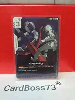 A New Sign Gundam Card Game . Dual Impact- Rare . GD02-117 - Image 1