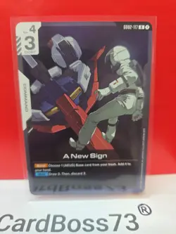 A New Sign Gundam Card Game . Dual Impact- Rare . GD02-117 - Image 2