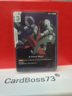 A New Sign Gundam Card Game . Dual Impact- Rare . GD02-117 - Image 3