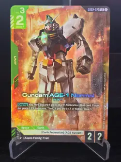 Gundam Card Game - Gundam AGE-1 Normal - Dual Impact - GD02-021 LR - NM - Image 1