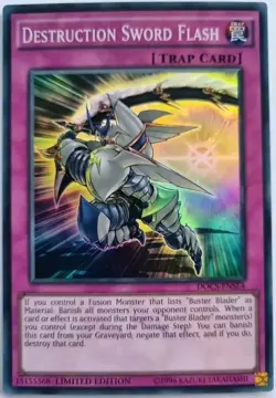 Destruction Sword Flash - Ltd Ed. DOCS-ENSE4 - Super Rare YuGiOh TCG Card - Image 1