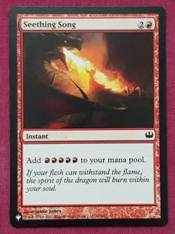 Magic The Gathering THE LIST SEETHING SONG red card MTG - Image 1