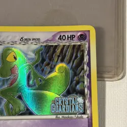 Treecko Reverse Holo 68/100 ex Crystal Guardians 2006 NM Pokemon Card stamped - Image 3