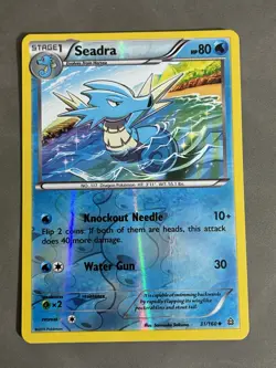 Seadra 31/160 2015 XY Primal Clash Pokemon Card Nintendo Reverse Holo - Vlp - Image 1