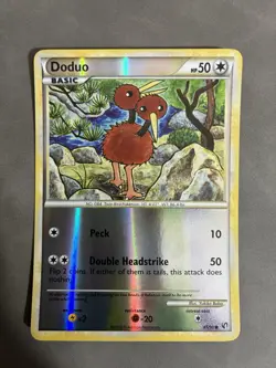 Pokemon Card - Doduo Undaunted 45/90 Reverse Holo - Image 1