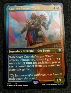 Captain Vargus Wrath - Etched Foil - Commander Legends - NM - EN - 593 - Image 1