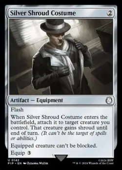 MTG Universes Beyond: Fallout - Silver Shroud Costume - Image 1