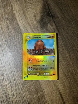 Pokemon TCG Piloswine Skyridge 24 Reverse Holo Rare - NM - Image 1