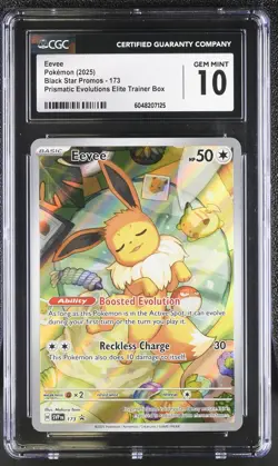 CGC 10 EEVEE 173 POKEMON BLACK STAR PROMOS - Image 1